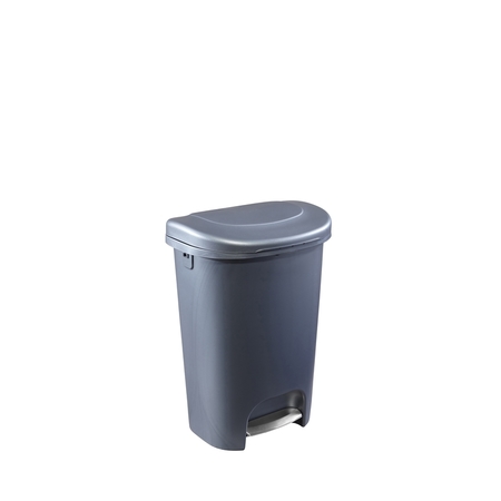 RUBBERMAID TRASH CAN STEPON 13G GRY 2104625